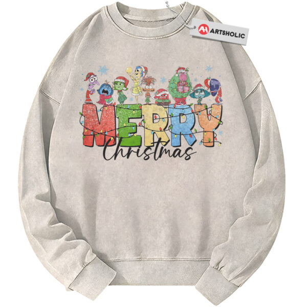 Inside Out Sweatshirt, Christmas Sweatshirt, Animated Sweatshirt, Vintage Sweater