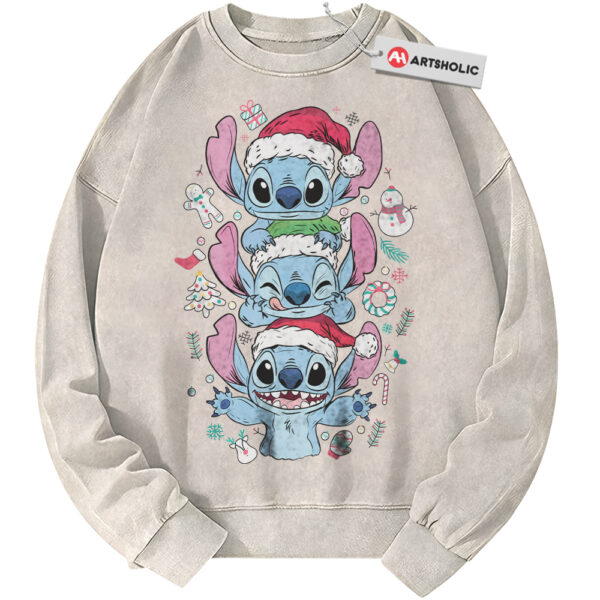 Lilo and Stitch Sweatshirt, Christmas Sweatshirt, Disney Sweatshirt, Winter Animated Sweatshirt, Vintage Sweater