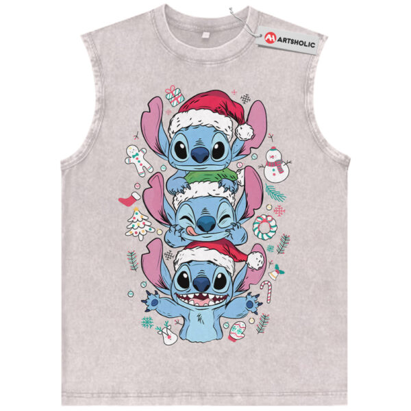 Lilo and Stitch Tank Top, Christmas Tank Top, Disney Tank Top, Winter Animated Tank Top, Vintage Tank Top