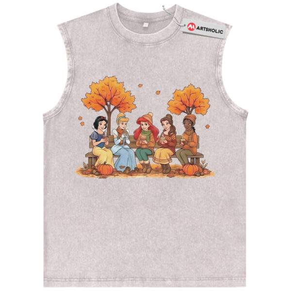 Disney Princess Tank Top, Fall Animated Tank Top, Vintage Tank Top