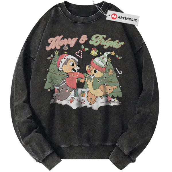 Chip and Dale Sweatshirt, Christmas Sweatshirt, Animated Sweatshirt, Vintage Sweater