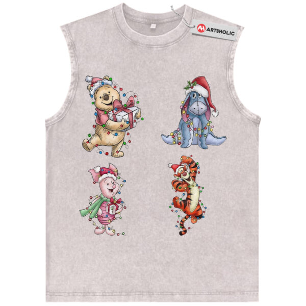 Winnie the Pooh Tank Top, Christmas Tank Top, Animated Tank Top, Vintage Tank Top