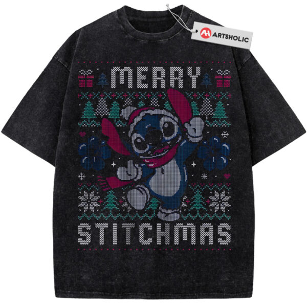 Lilo and Stitch Shirt, Christmas Shirt, Disney Shirt, Winter Animated Shirt, Vintage T-Shirt
