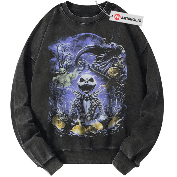 Jack Skellington Sweatshirt, The Nightmare Before Christmas Sweatshirt, Animated Sweatshirt, Vintage Sweater