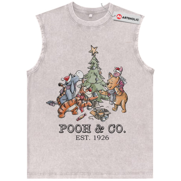 Winnie the Pooh Tank Top, Christmas Tank Top, Animated Tank Top, Vintage Tank Top