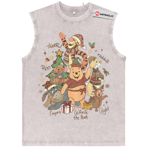Winnie the Pooh Tank Top, Christmas Tank Top, Animated Tank Top, Vintage Tank Top