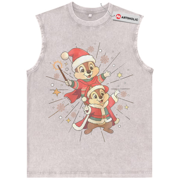 Chip and Dale Tank Top, Christmas Tank Top, Animated Tank Top, Vintage Tank Top