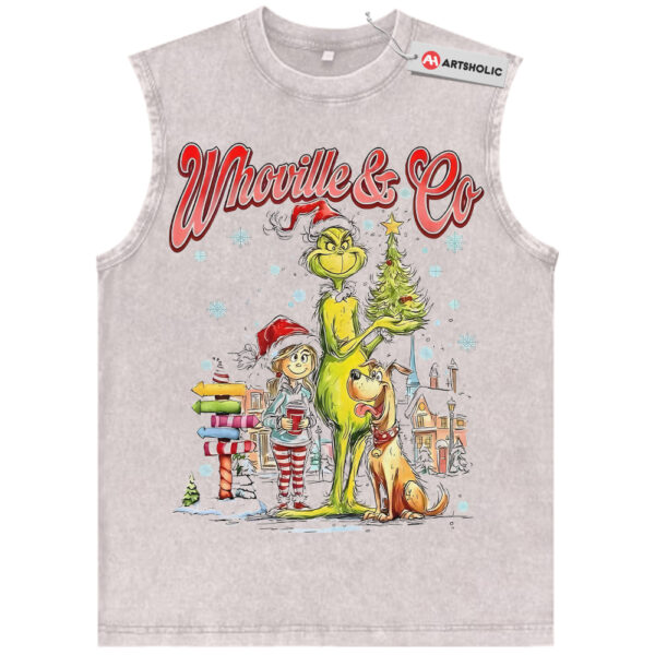 The Grinch Tank Top, Christmas Tank Top, Animated Tank Top, Vintage Tank Top