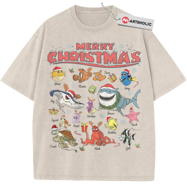 Finding Nemo Shirt, Finding Dory Shirt, Christmas Shirt, Animated Shirt, Vintage T-Shirt