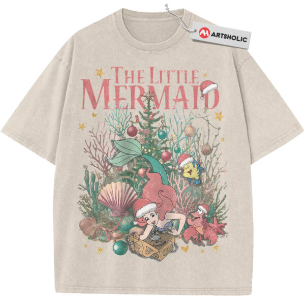The Little Mermaid Shirt, Christmas Shirt, Disney Shirt, Animated Shirt, Vintage Tee