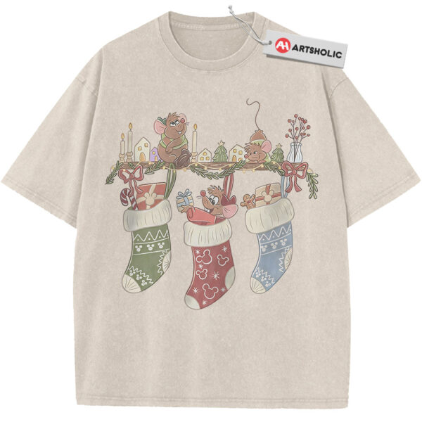 Jaq and Gus Shirt, Cinderella Shirt, Christmas Shirt, Disney Shirt, Animated Shirt, Vintage T-Shirt