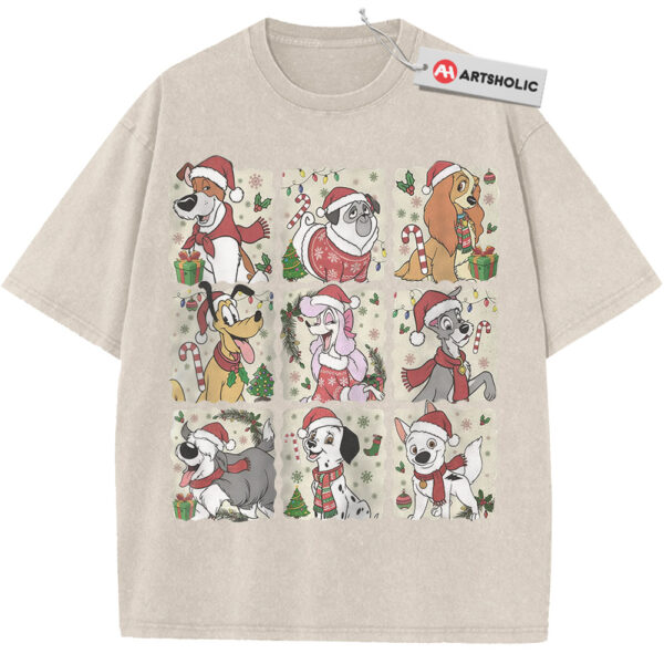 Disney Dog Characters Shirt, Christmas Shirt, Animated Shirt, Vintage T-Shirt