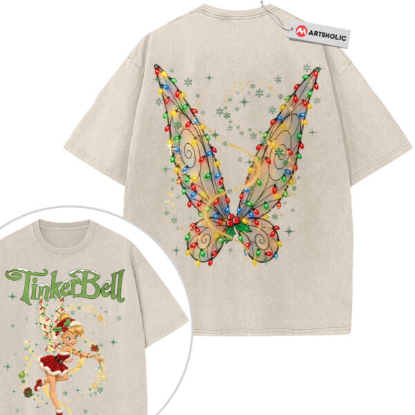 Tinker Bell Shirt, Christmas Shirt, Animated Shirt, Vintage Tee 2-Sided