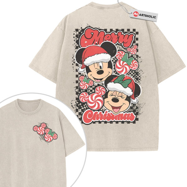 Minnie Mouse Shirt, Mickey Mouse Shirt, Christmas Shirt, Animated Shirt, Vintage T-Shirt 2-Sided