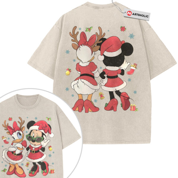 Minnie Mouse Shirt, Daisy Duck Shirt, Christmas Shirt, Animated Shirt, Vintage T-Shirt 2-Sided