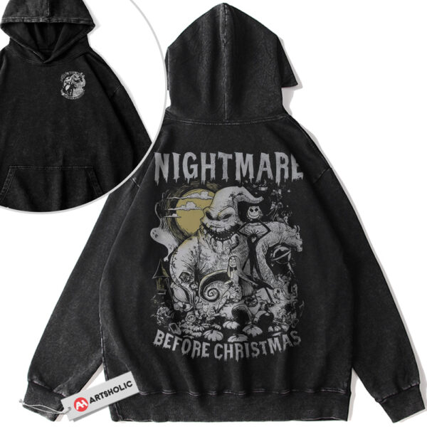 Oogie Boogie Hoodie, The Nightmare Before Christmas Hoodie, Animated Hoodie, Vintage Hoodie 2-Sided
