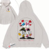 Donald Duck Hoodie, Valentine's Day Hoodie, Animated Hoodie, Vintage Hoodie 2-Sided