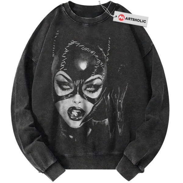 Catwoman Sweatshirt, DC Comics Sweatshirt, Vintage Sweater