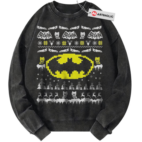 Batman Sweatshirt, Christmas Sweatshirt, Movie Sweatshirt, Vintage Sweater
