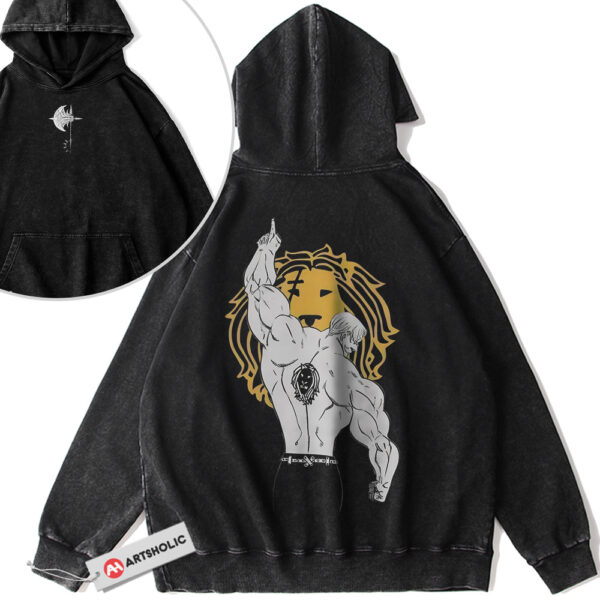 Escanor Hoodie, Seven Deadly Sins Hoodie, Anime Hoodie, Vintage Hoodie 2-Sided