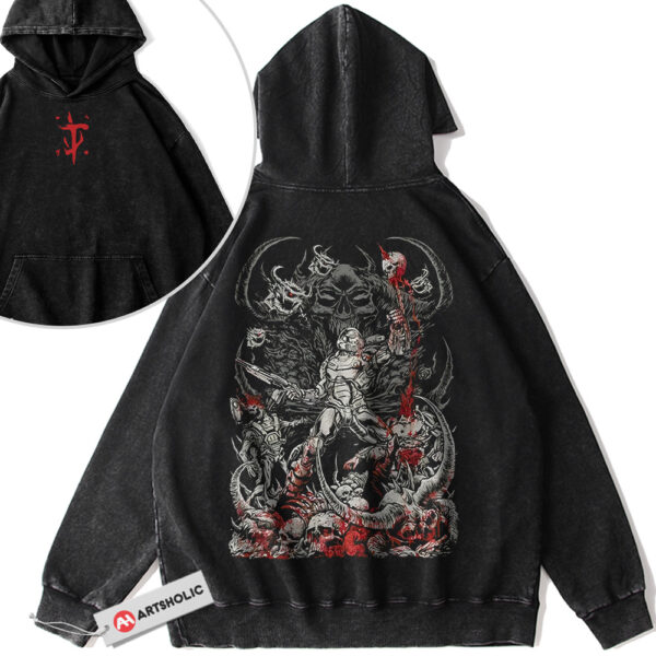 DOOM Eternal Hoodie, Game Hoodie, Vintage Hoodie 2-Sided