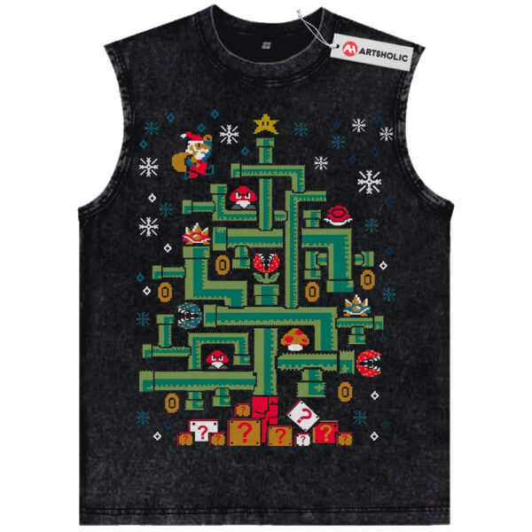 Super Mario Shirt, Christmas Shirt, Game Shirt, Vintage T-Shirt