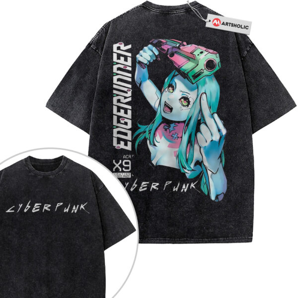 Rebecca Shirt, Cyberpunk: Edgerunners Shirt, Game Shirt, Vintage Tee 2-Sided