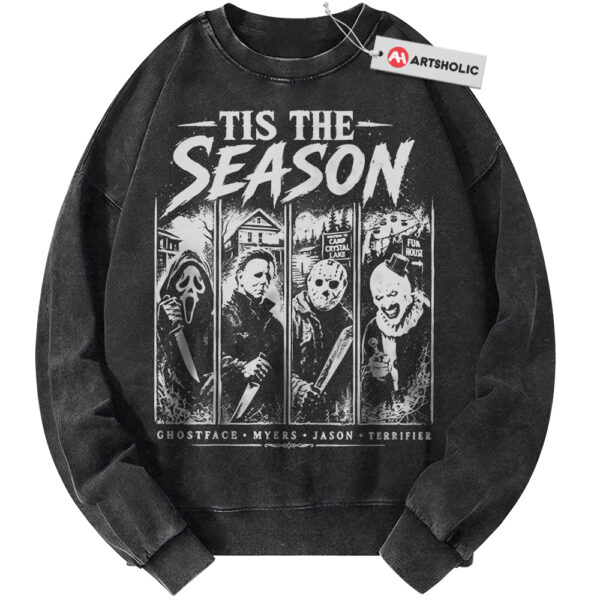 Ghostface Sweatshirt, Jason Voorhees Sweatshirt, Art the Clown Sweatshirt, Michael Myers Sweatshirt, Halloween Sweatshirt, Horror Sweatshirt, Vintage Sweater