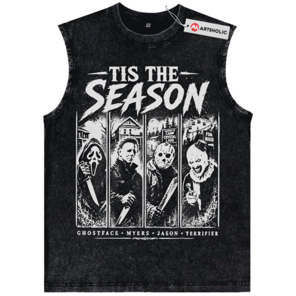 Ghostface Shirt, Jason Voorhees Shirt, Art the Clown Shirt, Michael Myers Shirt, Halloween Shirt, Horror Shirt, Vintage T-Shirt