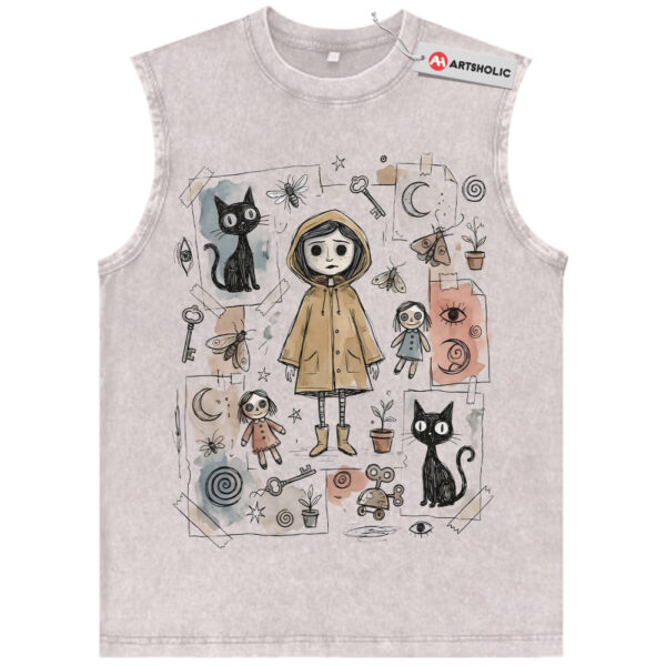 Coraline Tank Top, Halloween Tank Top, Animated Tank Top, Vintage Tank Top