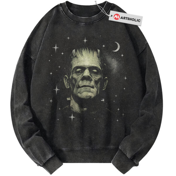 Frankenstein Sweatshirt, Halloween Sweatshirt, Horror Sweatshirt, Vintage Sweater