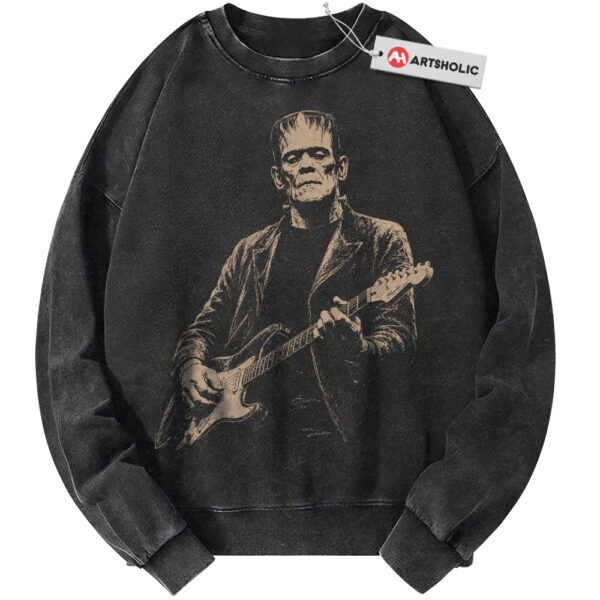 Frankenstein Sweatshirt, Halloween Sweatshirt, Horror Sweatshirt, Vintage Sweater