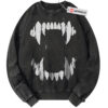Vampire Sweatshirt, Dracula Sweatshirt, Halloween Sweatshirt, Horror Sweatshirt, Vintage Sweater