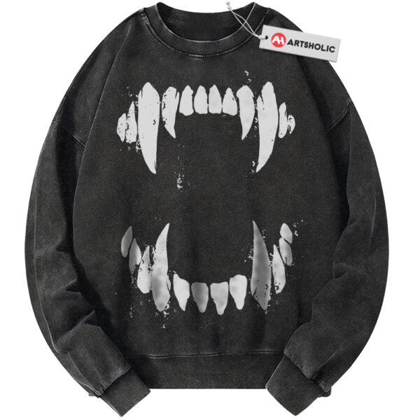 Vampire Sweatshirt, Dracula Sweatshirt, Halloween Sweatshirt, Horror Sweatshirt, Vintage Sweater