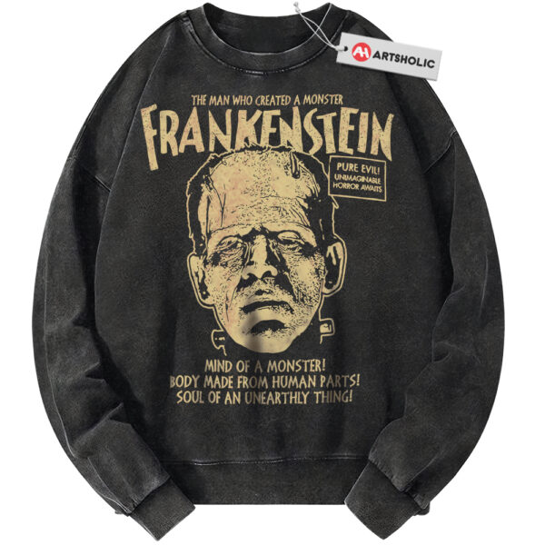 Frankenstein Sweatshirt, Halloween Sweatshirt, Horror Sweatshirt, Vintage Sweater
