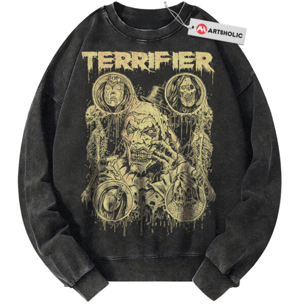 Art the Clown Sweatshirt, Terrifier Sweatshirt, Halloween Sweatshirt, Horror Sweatshirt, Vintage Sweater