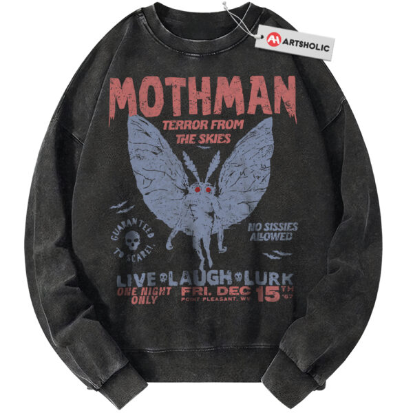 Mothman Sweatshirt, Halloween Sweatshirt, Horror Sweatshirt, Vintage Sweater
