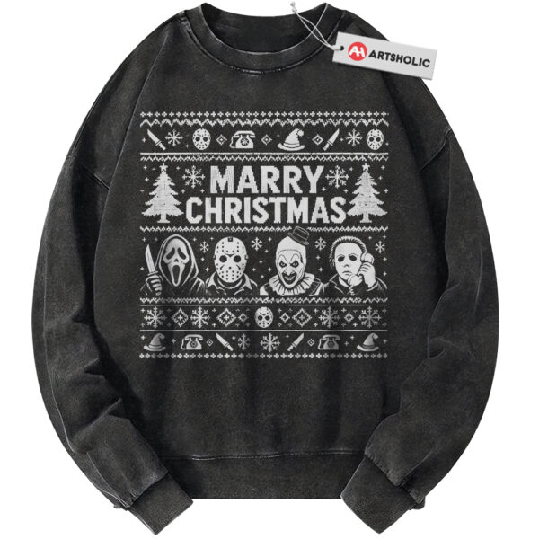 Ghostface Sweatshirt, Jason Voorhees Sweatshirt, Art the Clown Sweatshirt, Michael Myers Sweatshirt, Halloween Sweatshirt, Christmas Sweatshirt, Horror Sweatshirt, Vintage Sweater
