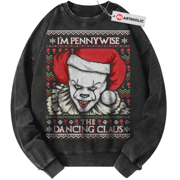 Pennywise Sweatshirt, IT Sweatshirt, Halloween Sweatshirt, Christmas Sweatshirt, Horror Sweatshirt, Vintage Sweater