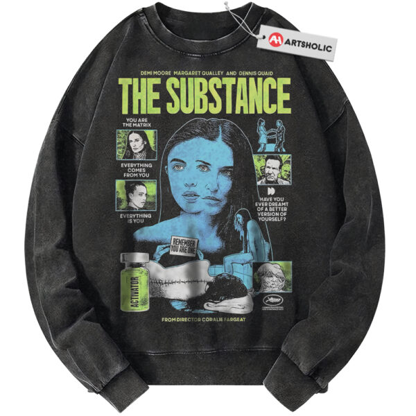 The Substance Sweatshirt, Halloween Sweatshirt, Horror Sweatshirt, Vintage Sweater
