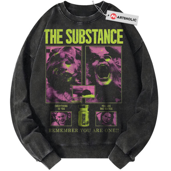 The Substance Sweatshirt, Halloween Sweatshirt, Horror Sweatshirt, Vintage Sweater