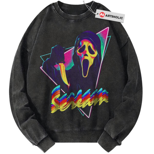 Ghostface Sweatshirt, Scream Sweatshirt, Halloween Sweatshirt, Horror Sweatshirt, Vintage Sweater