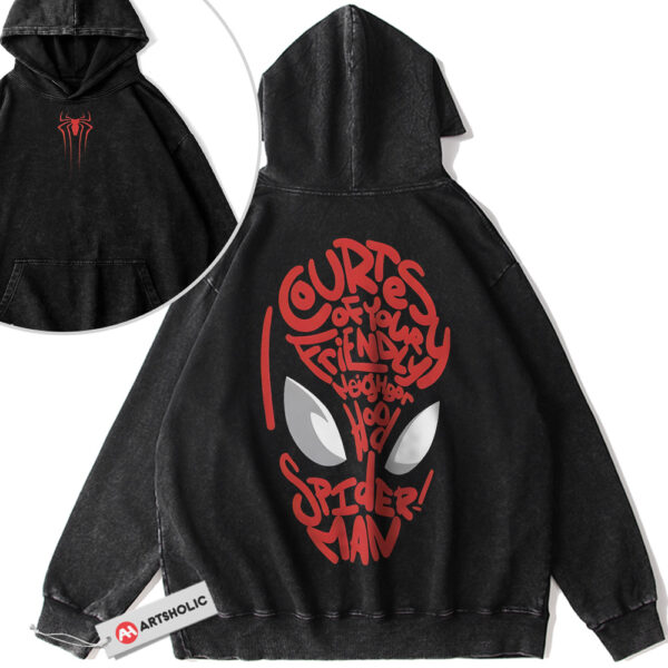 Spider Man Hoodie, Marvel Comics Hoodie, Vintage Hoodie 2-Sided