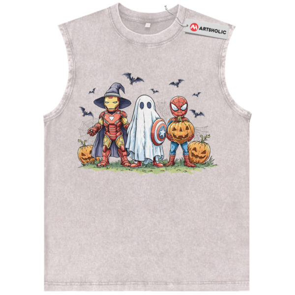 Spider-Man Tank Top, Iron Man Tank Top, Halloween Tank Top, Marvel Comics Tank Top, Vintage Tank Top