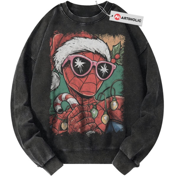 Spider-Man Sweatshirt, Christmas Sweatshirt, Marvel Comics Sweatshirt, Vintage Sweater