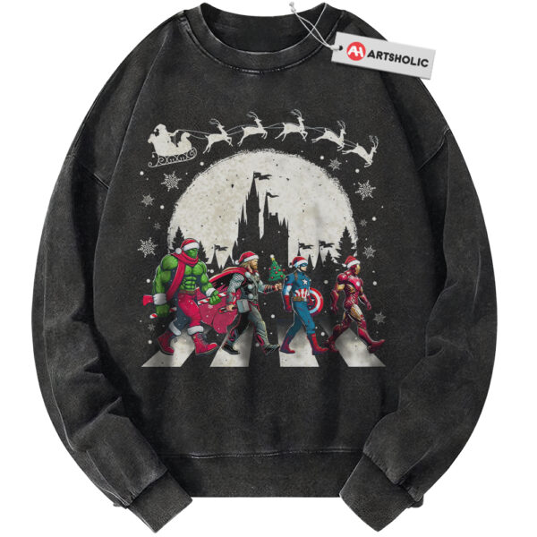 The Avengers Sweatshirt, Christmas Sweatshirt, Marvel Comics Sweatshirt, Vintage Sweater