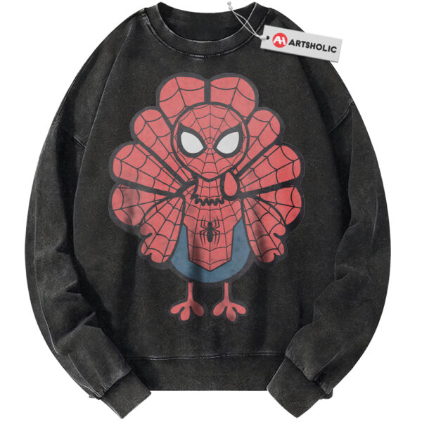 Spider-Man Sweatshirt, Thanksgiving Sweatshirt, Marvel Comics Sweatshirt, Vintage Sweater