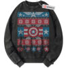 Captain America Sweatshirt, Christmas Sweatshirt, Marvel Comics Sweatshirt, Vintage Sweater