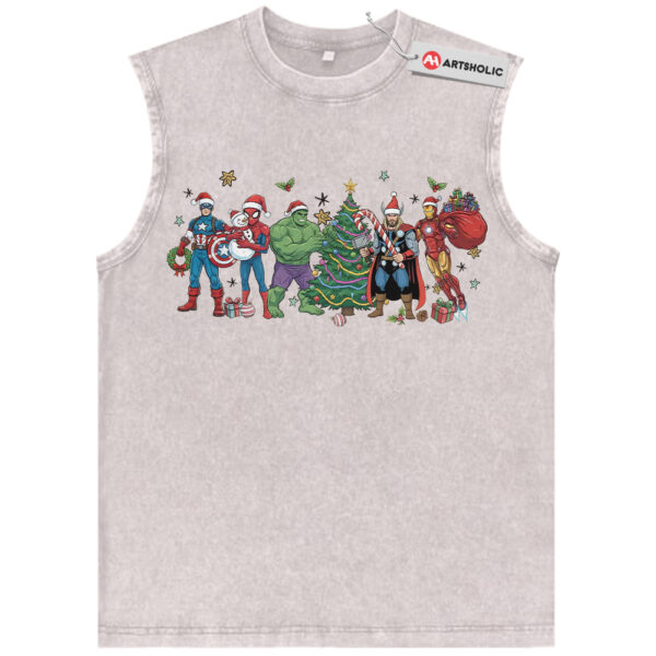 The Avengers Tank Top, Christmas Tank Top, Marvel Comics Tank Top, Vintage Tank Top