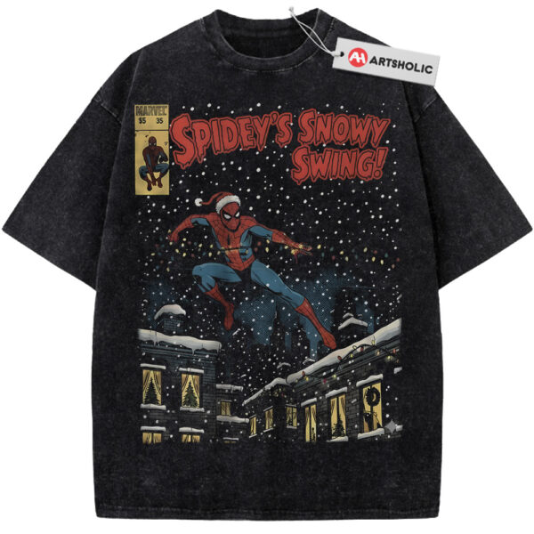 Spider-Man Shirt, Christmas Shirt, Marvel Comics Shirt, Vintage Tee